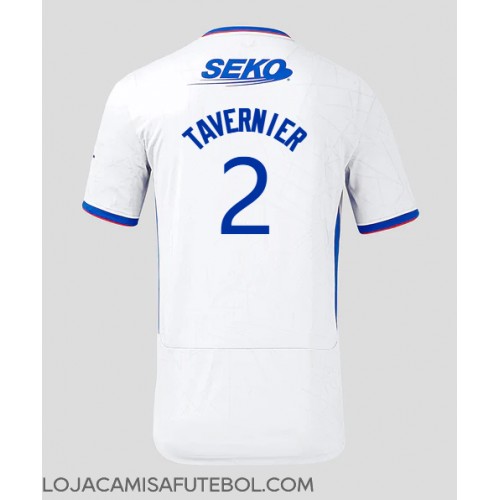 Camisa de Futebol Rangers James Tavernier #2 Equipamento Secundário 2024-25 Manga Curta
